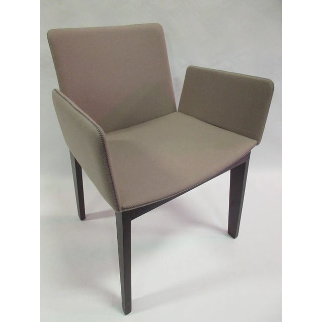 New Ava Armchair in Grey Fabric by Capdell For Sale In New York - Image 6 of 10