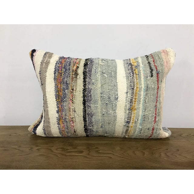 Turkish Handmade Lumbar Vintage Pillow Cover For Sale - Image 6 of 6