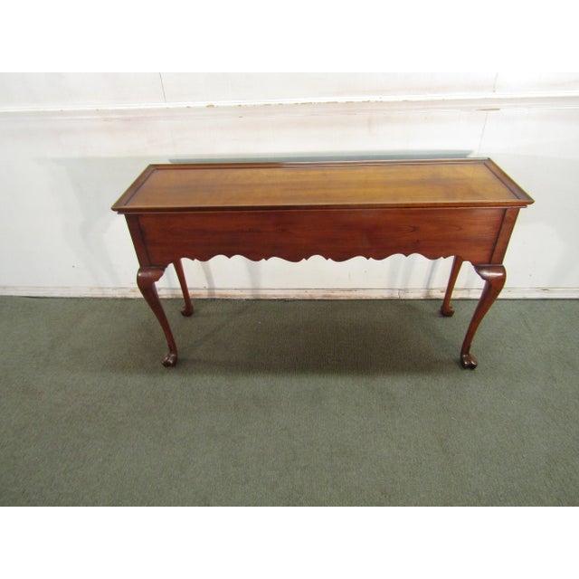 Statton Solid Cherry Console Table For Sale - Image 9 of 9