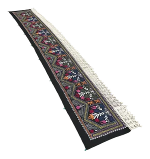 Vintage Suzani Table Runner / Tapestry - 12'9" x 2'
