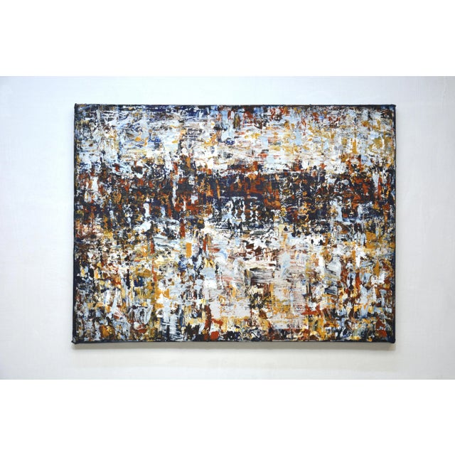 In this artwork, I delve into the chaotic beauty of emotion through bold texture and contrasting hues. Each stroke...