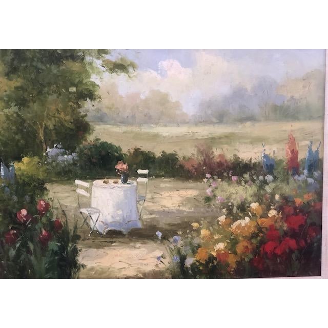 There are certain pieces that instantly make a room feel peaceful, and this is one of them. This beautifully framed...