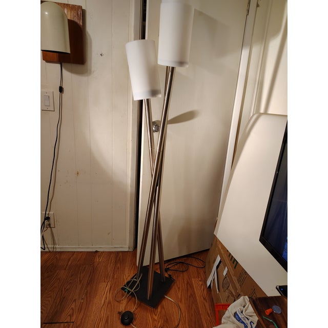Modern 1980's George Kovacs Three Light Floor Lamp, Unmarked For Sale - Image 3 of 4