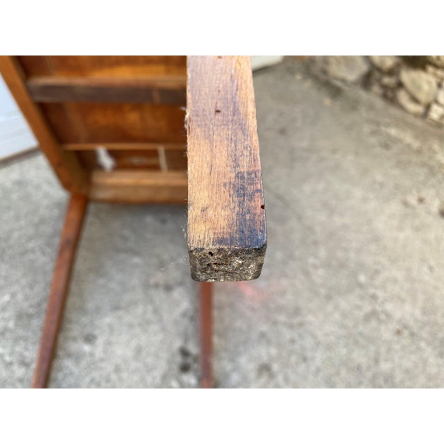 Desk Table with 1 Drawer Oak Top 105x56cm, 1930s For Sale - Image 16 of 18