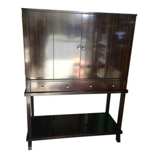 Macassar Ebony Bar Cabinet by Councill Furniture For Sale