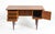 Danish Mid Century Modern Teak Double Sided Desk + Bookcase, 1960's For Sale - Image 4 of 14