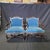 French French Louis XV Set of 4 Chairs With Original Blue Mohair Upholstery For Sale - Image 3 of 12