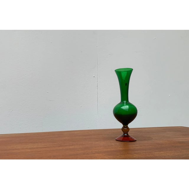 Vintage Italian Ornamental Glass Vase For Sale - Image 16 of 18