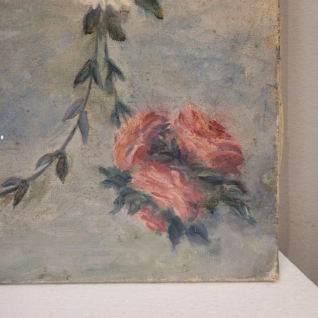 D. Berthault, Cherubs, France, 1922, Oil on Canvas, Set of 2 For Sale - Image 17 of 18