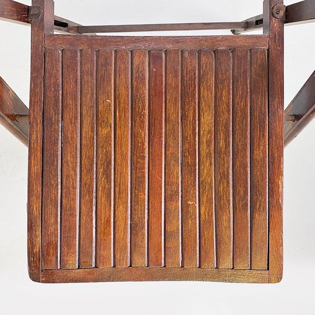 Italian Modern Folding Chairs in Teak, 1960s, Set of 3 For Sale - Image 15 of 18