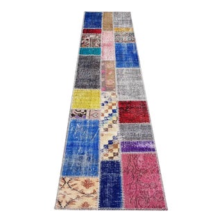 Mid 20th Century Oushak Anatolian Hallway Runner For Sale