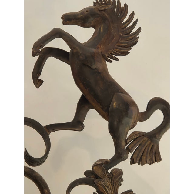 Gothic Coat of Arms Crest Wrought Iron Chandelier Light Fixture Hand Made Spanish Design Old World Castle For Sale - Image 3 of 14