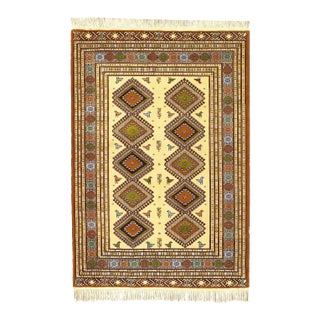 Fine Hand Knotted Persian Vintage Ardabill Rug For Sale