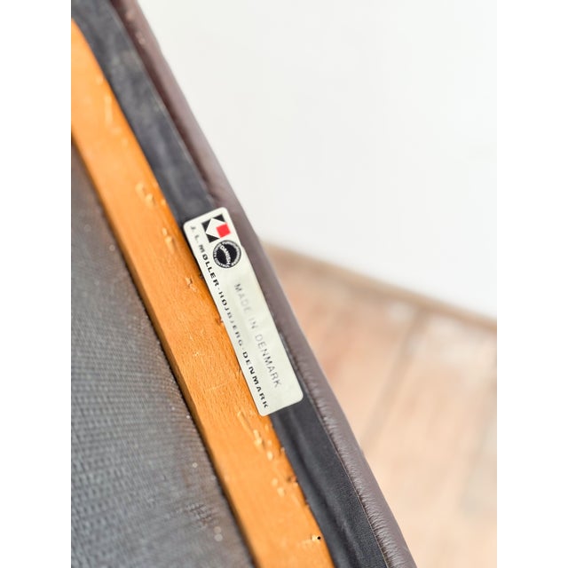 Model 82 Embassy Chair in Teak and Leather by Niels Otto Møller for J.L. Moller For Sale - Image 14 of 16