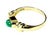 Vintage 14K Gold and Jadeite Cocktail Ring. Ring features a vivid natural green oval jadeite cabochon in a bezel-set...