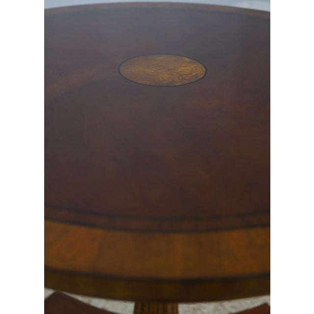 Pair of Ethan Allen Townhouse Pedestal Tables For Sale - Image 12 of 15