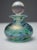Iridescent Green and Blue Glass Perfume Bottle from Isle of Wight Studio, England, 1970s For Sale - Image 9 of 9