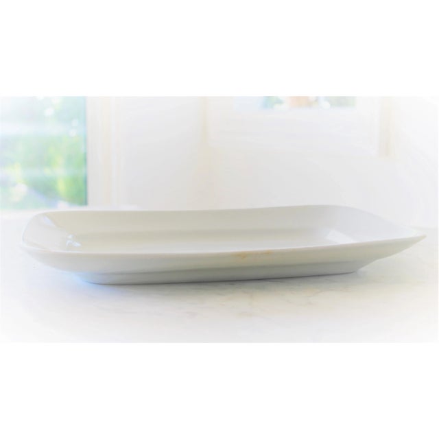 Exceptional "Meaking" ironstone serving platter with desirable antique character that's time-worn to perfection with age...