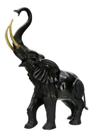 High Bronze Elephant Sculpture