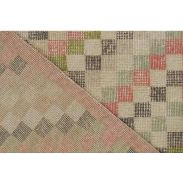 Textile Vintage Zeki Muren Rug in Polychromatic Geometric Pattern - by Rug & Kilim For Sale - Image 7 of 8