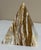 Gemstone Large 7” Banded Calcite Stone Pyramid Display Object Feng Shui For Sale - Image 7 of 12