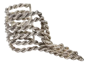 Mercedes Robirosa Paris Massive Silvered Chain Bracelet