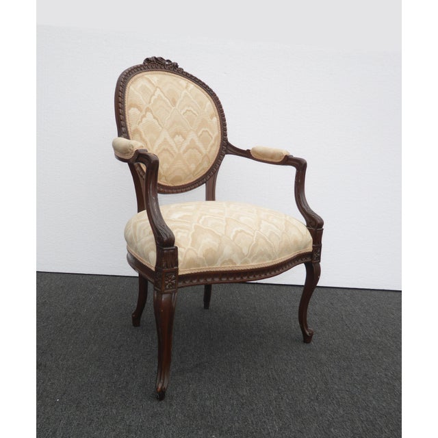 1970s Vintage French Provincial Ornately Carved Off White ...