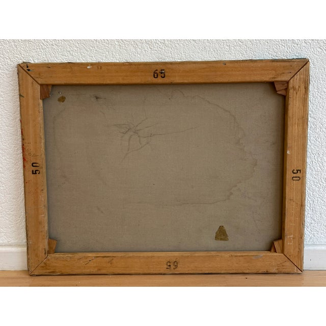 Roger Descombes, Composition, 1972, Oil on Canvas For Sale - Image 10 of 11