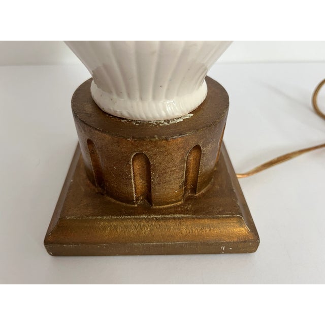 1950s Italian Floral Bouquet Lamp & Shade For Sale - Image 14 of 18