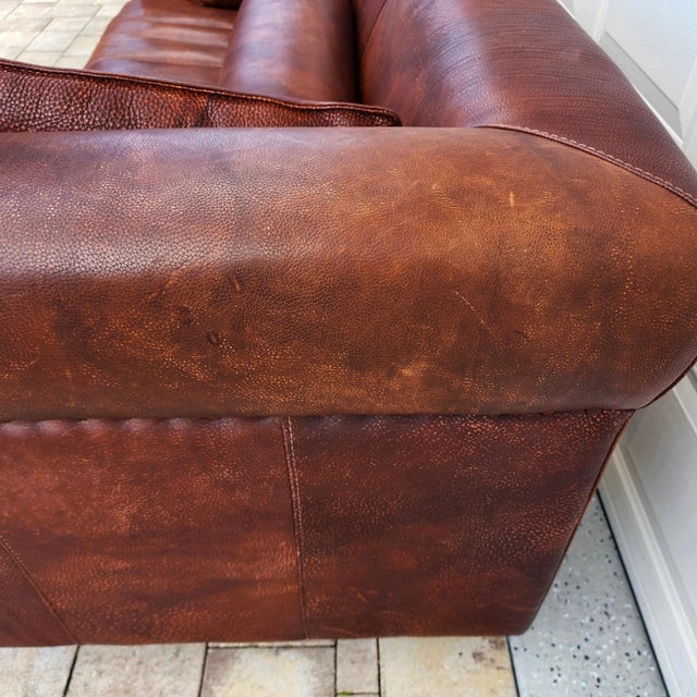 Italian Leather Sofa by Baxter of Italy For Sale - Image 18 of 18