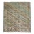 Late 20th Century Distressed Checkerboard Green Turkish Deco Room Rug - 8'4" x 9'9" For Sale