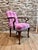 Rococo 1980s Pair of Rococo Style Upholstered Dining Chairs in Harris Tweed For Sale - Image 3 of 12