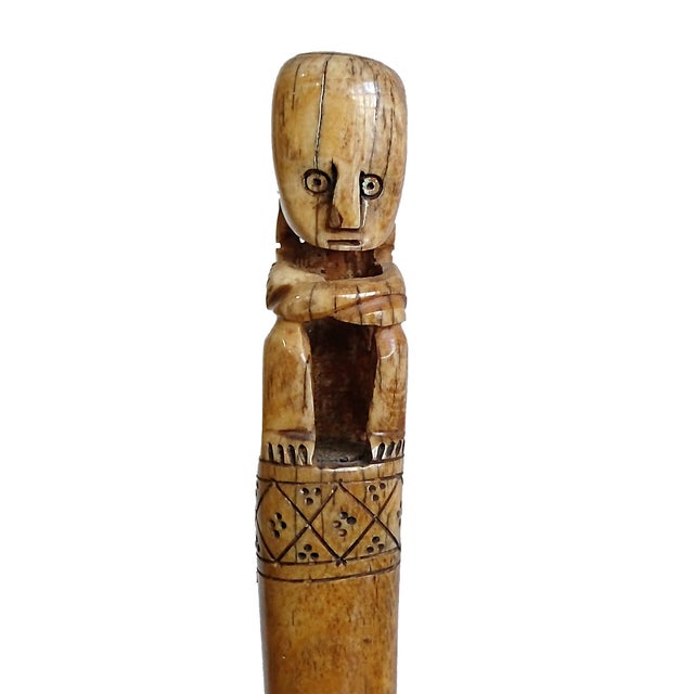 Hand-Carved Wooden Batons, Suar Wood, Borneo, Late 20th Century For Sale - Image 10 of 14