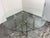 Metal Contemporary Glass Dining Table + Eight White Leatherette Dining Chairs, Set of Nine For Sale - Image 7 of 12