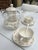 1970s Glass and Ceramic Tea Set With Painted Pink Rose Details- 9 Pieces For Sale - Image 4 of 7