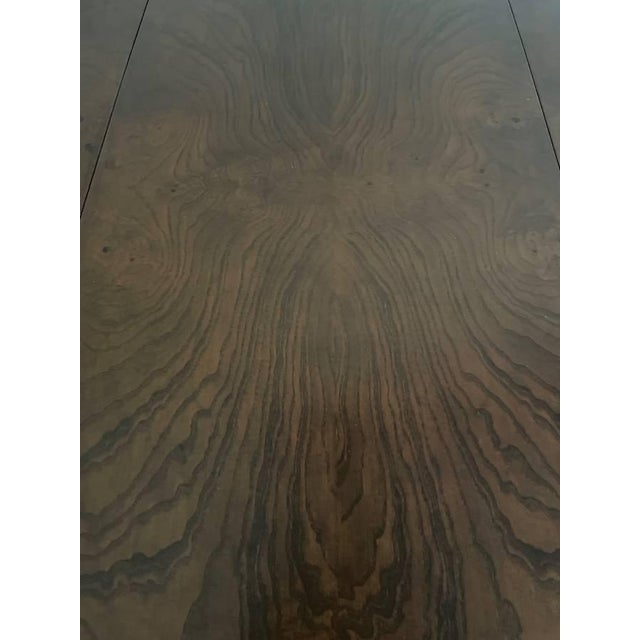 Wood 1970s Attributed to Milo Baughman for Thayer Coggin Monumental Burl Dining Table For Sale - Image 7 of 12