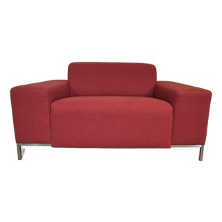 Elements Loveseat in Red Wool by Bert Plantagie For Sale