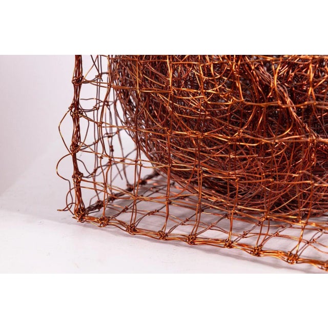 1990s Nancy Koenigsberg Modernist Contemporary Copper Cube and Ball Sculpture 1990s For Sale - Image 5 of 6