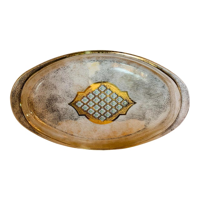 Vintage Culver Ltd. "Valenica" Pattern Pyrex Server/Platter For Sale