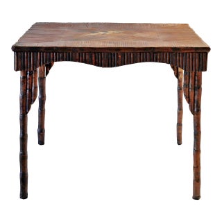 Chinoiserie Table - Hand Carved Beechwood For Sale