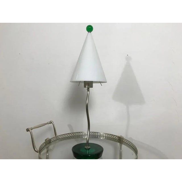 Metal Metal & Glass Table Lamp For Sale - Image 7 of 10