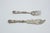 Fish Knife and Fork with Engravings and Cutouts, in Good conditions.