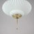 Mid-Century Ribbed Milk Glass & Brass Globe Pendant Attributed to Stilnovo For Sale - Image 15 of 18