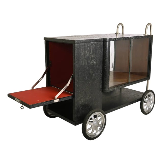 Vintage Art Deco Trolley Bar, 1930s For Sale