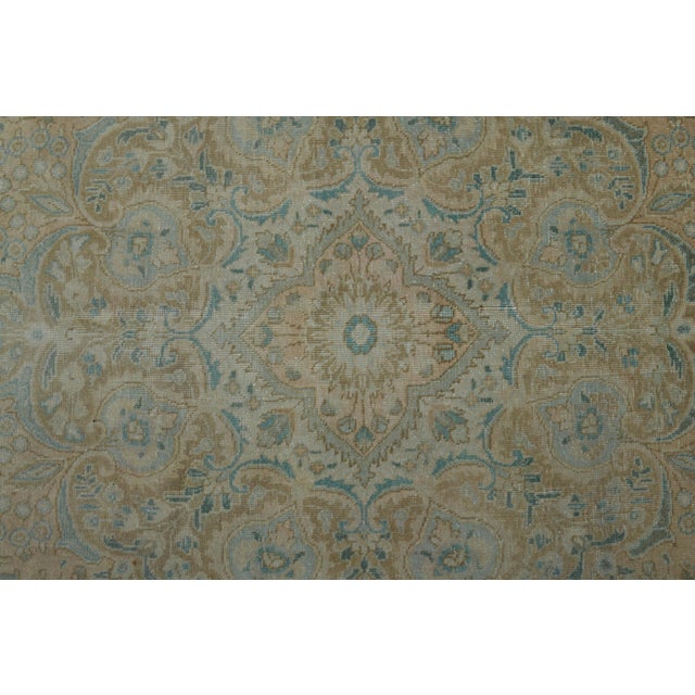 Persian 1970s Vintage Persian Handmade Wool Cotton Neutral Area Rug For Sale - Image 3 of 11