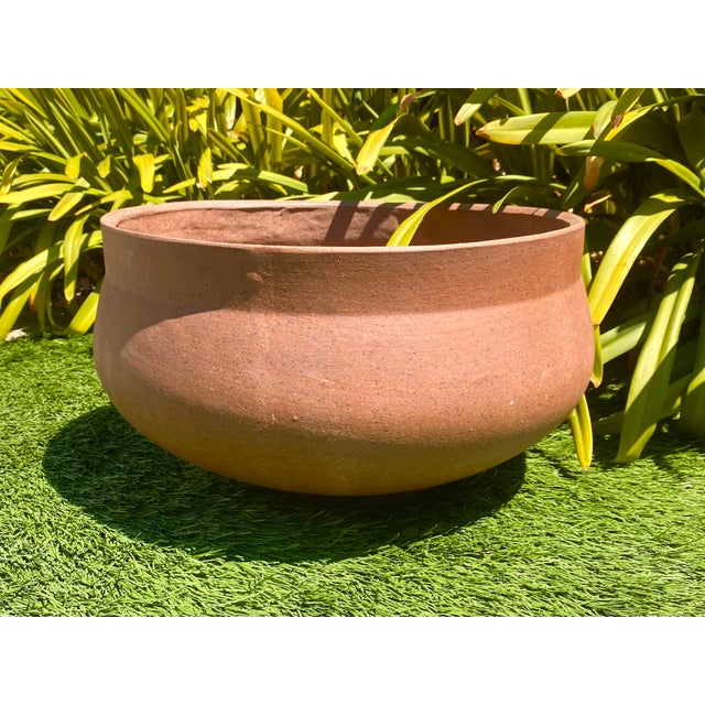 Mid-Century Modern 1960s David Cressey Pro Artisan #5042 Architectural Pottery Stoneware Planter For Sale - Image 3 of 9