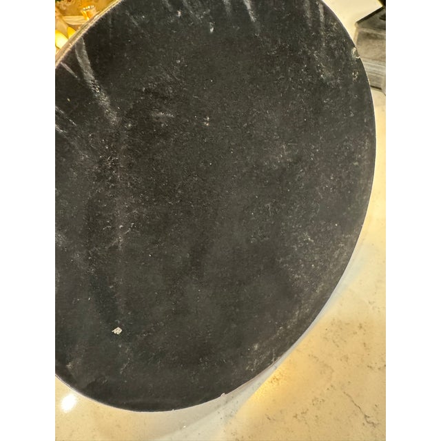 1950s Vintage Bronze Figural Sculpture of Whispering Children on Solid Black Marble Base For Sale - Image 5 of 5