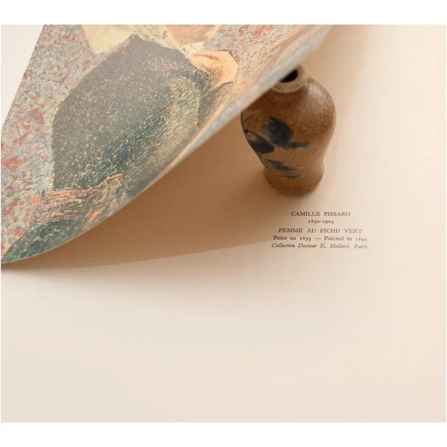 1930s 1930s After Camille Pissarro, Original "Woman With Green Scarf" Lithograph For Sale - Image 5 of 8