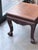 Pair of Vintage Asian Chinoiserie Carved Hardwood Low Side Tables For Sale - Image 4 of 8