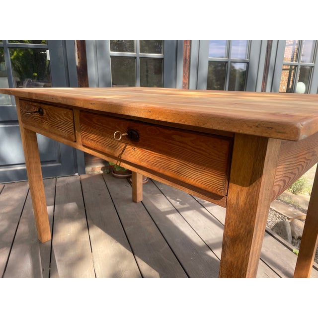 Antique Table in Fir, 1890s For Sale - Image 12 of 18